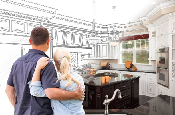 Custom kitchen cabinets installed in a Houston home